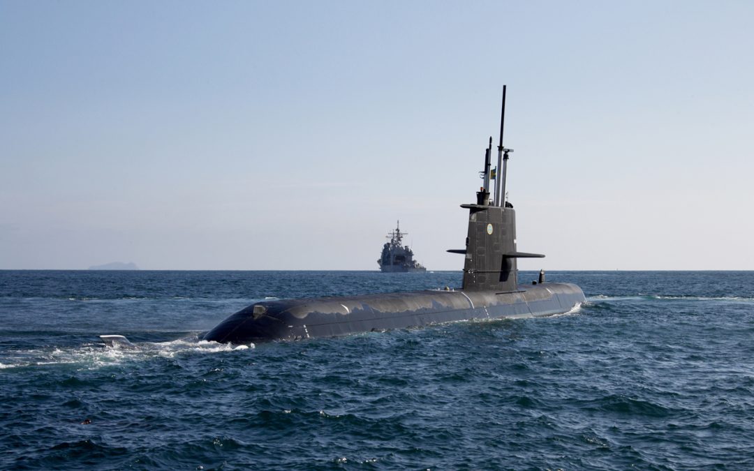 The Swedish navy Gotland class submarine.